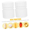 NOLITOY 12pcs Hdpe Solid Jar Bottles for Toiletries Portable Travel