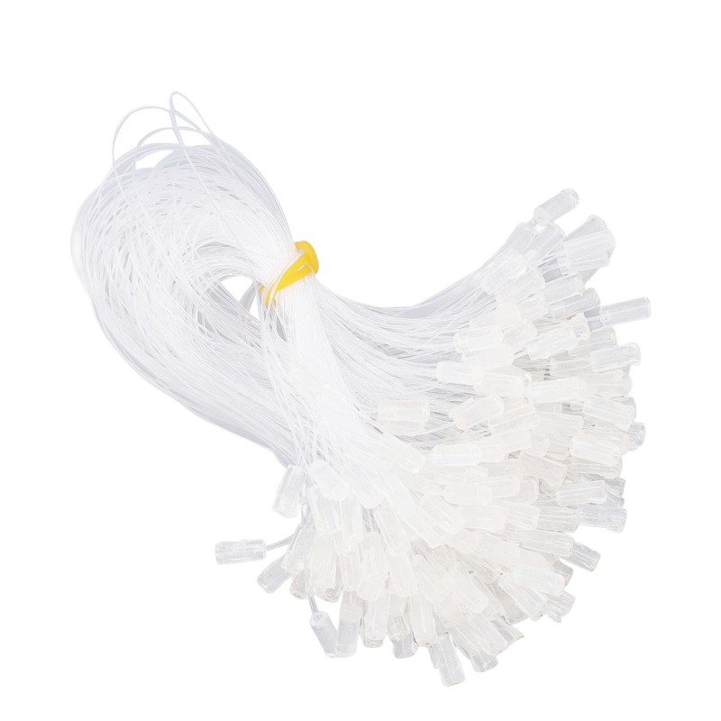 200pcs Invisible Fishing Line Elastic Wire for Hair Extensions Transparent
