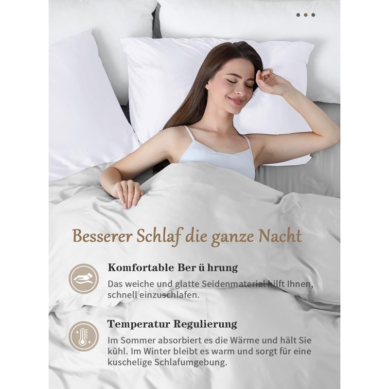 Texbee Silk Pillowcase 40 x 60 cm for Hair and