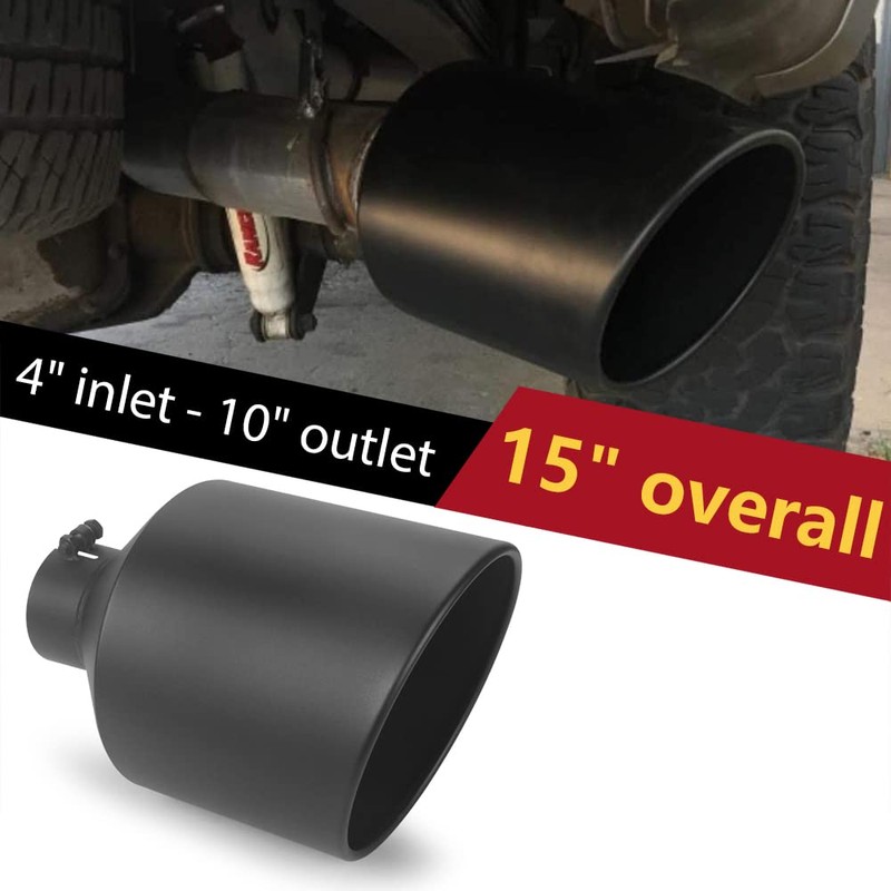 LCGP 4" inlet to 10" outlet 15" Long Universal Diesel