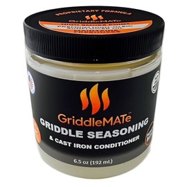 GriddleMATe Griddle Seasoning - Premium 2-in-1 Seasoning for Blackstone Griddle, Cast Iron and Carbon Steel Cookware - High Smoke Point - Non-GMO - Made in the USA