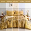 Mybedsoul Gold Queen Comforter Set, 7 Pieces Boho Bed in