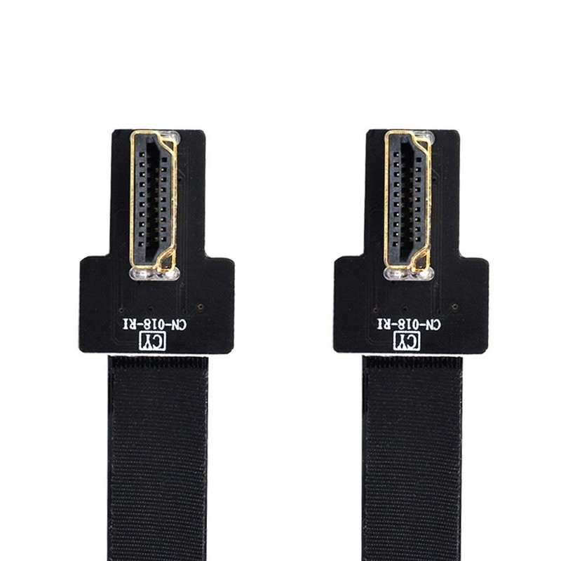 Xiwai CYFPV デュアル 90度 L字型HDMI タイプA オス-オス HDTV FPC フラットケーブル