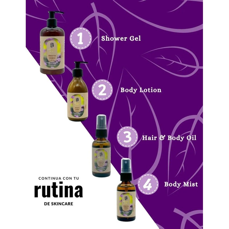 Gel De Ducha Con Aceite Esencial De Té Verde Verbena