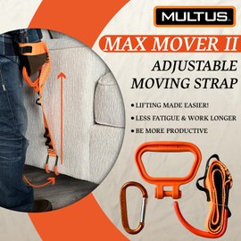 Multus Max Mover II Panel Lift – Must-Have Drywall, Plywood & Sheetrock Carrier Tool | Heavy Duty Ergonomic Handle for Pros & DIY Movers