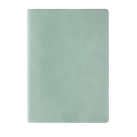 Designworks Ink Vegan Suede Flexible Journal Notebook with 192 Lined Pages and Ribbon Page Marker for Work, Writing, Journaling - 5.75" x 8", Mint Green Journal