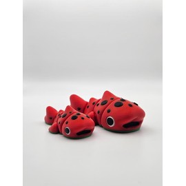 3D Printed Articulating Watermelon Whale Shark Figurine Great Gift and Desk Figure - Size: Medimu