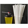 500 Pack Transparent Flexible Disposable Plastic Drinking Straws, Individually Wrapped