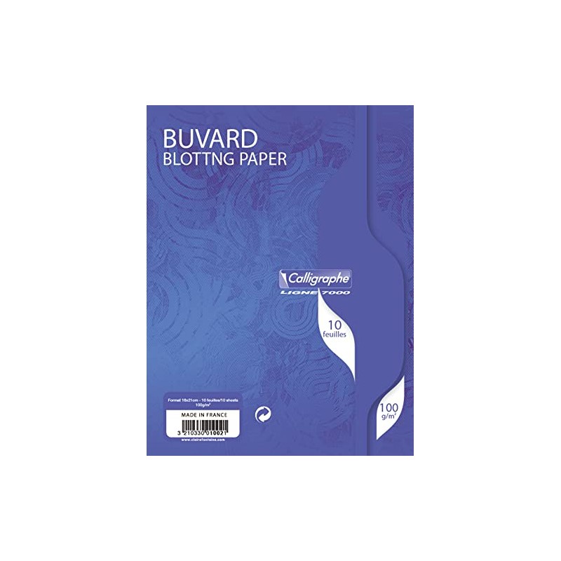Clairefontaine 1002C - Pack of 10 Sheets of Blotting Paper