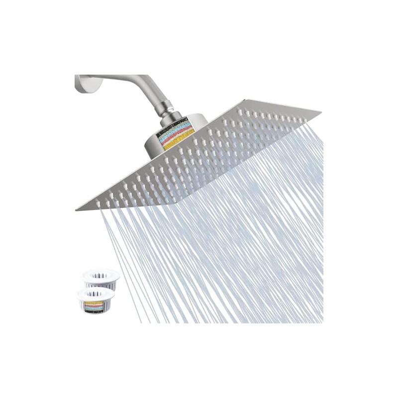 Regaderas Cabezal de Ducha de 8' con 2pcs 25 Etapas