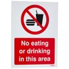 Caledonia Signs 13232E No Eating Or Drinking In This Area