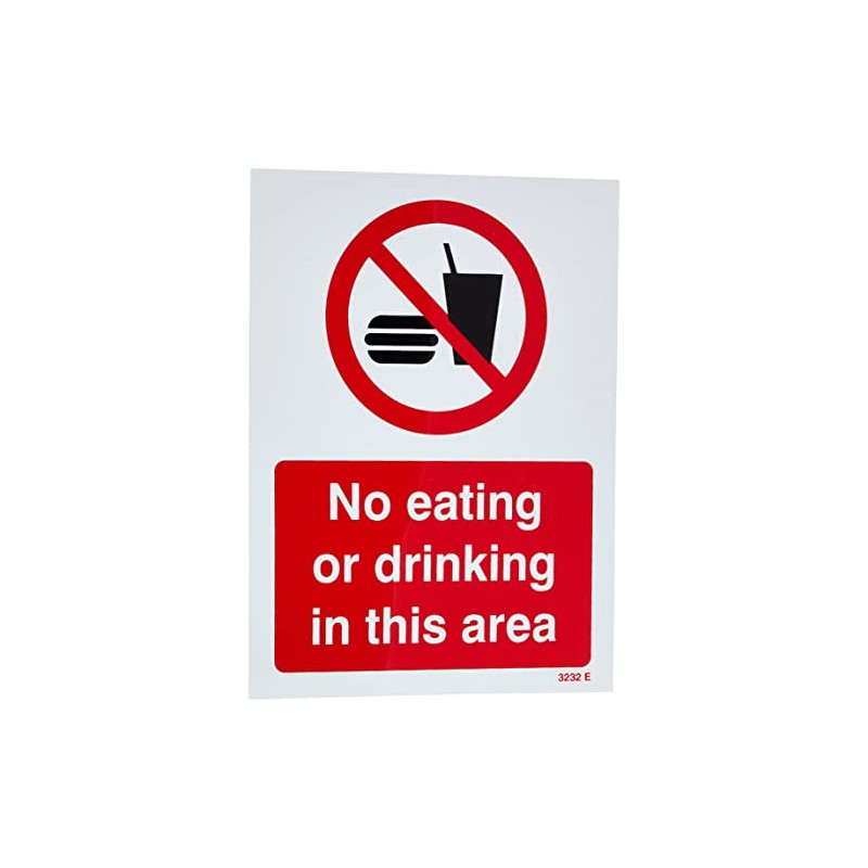 Caledonia Signs 13232E No Eating Or Drinking In This Area