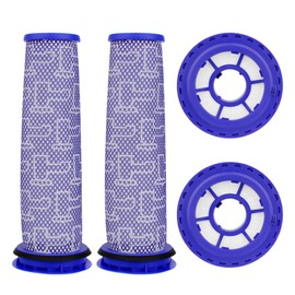 Replacement Filter for Dyson DC41 DC65 DC66 UP13 UP20, 2 Post-Motor Filtesr and 2 Pre-Motor Filters for Dyson Ball Animal 2 Vacuum, Compare Part# 920769-01 & 920640-01