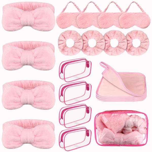 20 x Spa-Zubehör für Mädchen, 4 x Schleifen-Stirnbänder, 4 x