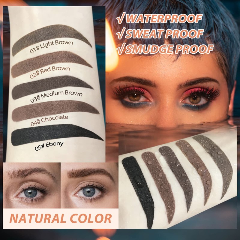 Eyebrow Stamp Stencil Kit - for Waterproof Eyebrows Makeup, Eyebrow