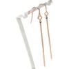 Akusetia Simple Surgical Stainless Steel, Pink Gold, Pink, Long Bar,
