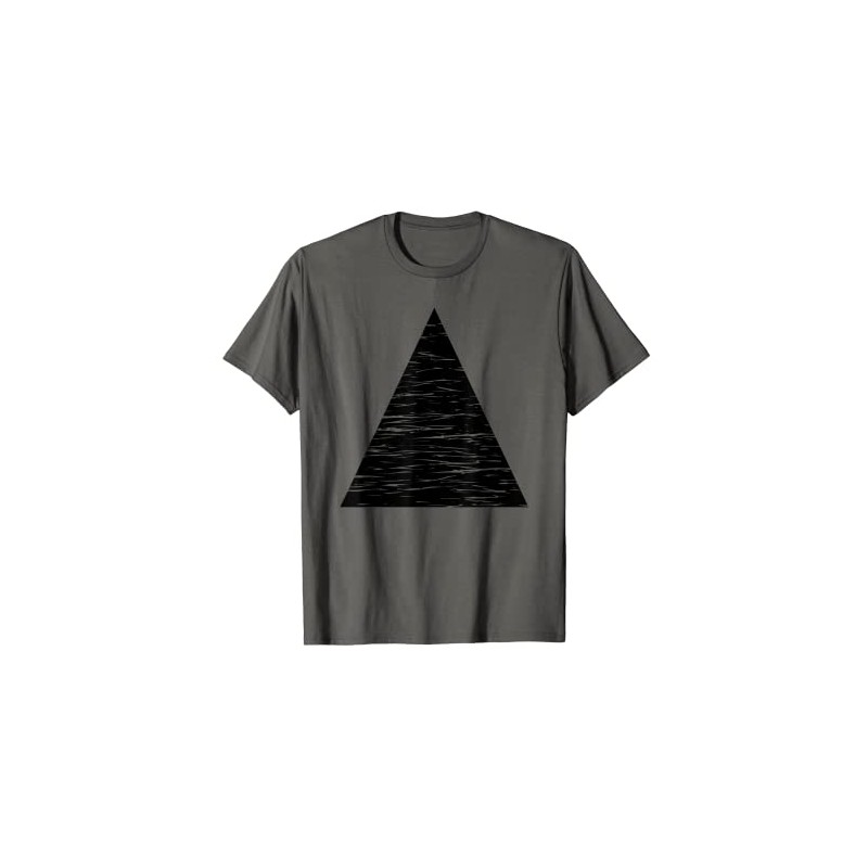 Distressed Triangle Geometric Shape T-Shirt