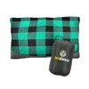 outdoorer Camping Pillow, Green Check, Lightweight, Small Pack Sack, Travel