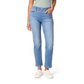Levi Strauss Signature Gold Women's Totally Shaping Ultimate Pull-on Ankle Straight Jeans (Also Available in Plus), (New) Celestial Mirage