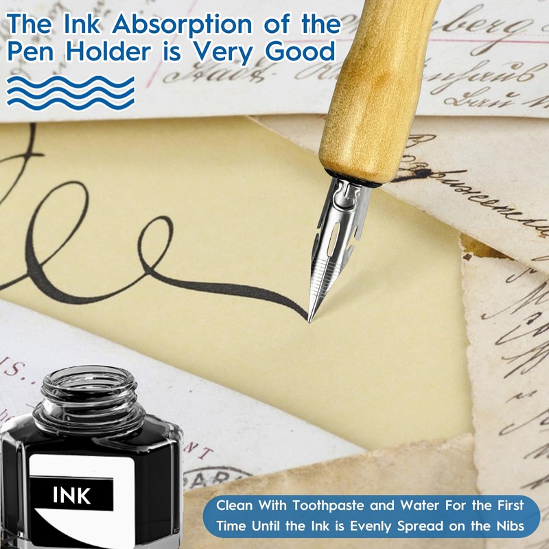 Nib Pen and Holder Set, Nib Pen Set, 125 mm