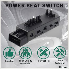 12451498 Front Right Passenger 8 Way Power Seat Control Adjustment Switch Fit 2007-2013 Sierra Yukon Avalanche Silverado Suburban Lacrosse