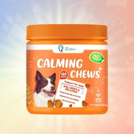 Calming Multivitamin Dog Supplement Treats for Dogs, Promoting Serenity and Relaxation in Dogs Dealing with Everyday Stress and Separation, Calming Bites Calming Chews for Dogs Composure