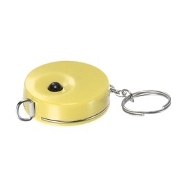 sourcing map Measuring Tape 1.5M/60-inch Retractable Tailors Tape Measure Pocket Size with Key Chain for Body, Fabric, Sewing and Crafts Measurements, Yellow