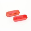 Borimend 2Pc Interior Door Panel Light Lamp Lense Reflector Red