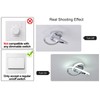 GEADI Modern LED Ceiling Light Fixtures, 20W Chrome Chandelier Lighting,