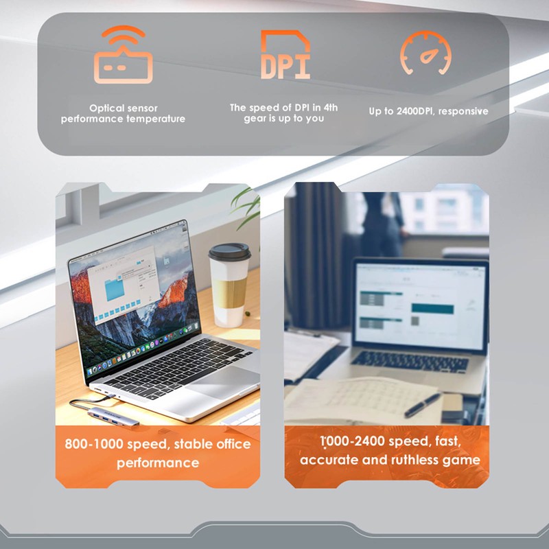 Wireless Bluetooth Mouse Transparent Clear Cool Shell Mute Click Colorful