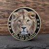 Judas Lion Christian Challenge Coin Strong and Brave Bible Verses
