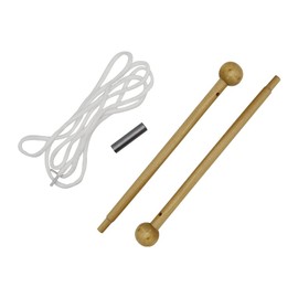 ZGRM 12.5" Wooden Banner Pole Garden Flag Accessory- Sturdy Rope For Easy Hanging - Holds up to 12.5 Inch Flags,burlywood-Wall Flag Hanger with 2-Piece Construction (Flag Not Include) (12.5")