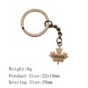 16Packs Maple Leaf Keychains Souvenir - Mini Maple Leave Keychians