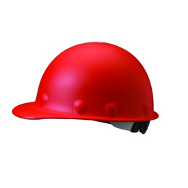 Fibre-Metal by Honeywell P2ARW15A000 Super Eight Ratchet Fiber Glass Cap Style Hard Hat, Red