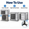 Outdoor Air Conditioner Cover with UV Protection, Water-Resistant Foil-Style Fabric,