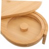 NOLITOY Cute Salt Sugar Box Wooden Seasoning Organizer Accessory Condiment