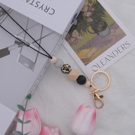 Sudaporn Badge Breakaway Lanyard for Women Men Beaded Lanyards for Keys ID Badge Cute ID Badges Keys Lanyard for Female Male Teacher Nurse Employees Students Lanyards with ID Holder for Boys Girls