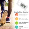 Simple Walking 3D Pedometer, Portable Carabiner Step Counter, Steps Tracker
