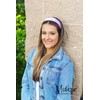 Motique Accessories Lavender 2 Inch Wide Satin Hard Headband with