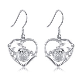 ONEFINITY Sloth Earrings 925 Sterling Silver Sloth Jewellery Sloth Gifts for Women Mother Mum, Sterling Silver, No Gemstone