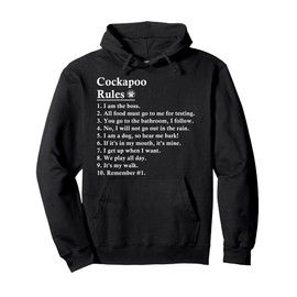 Funny Cockapoo Dog Rules Cockerpoo Pullover Hoodie