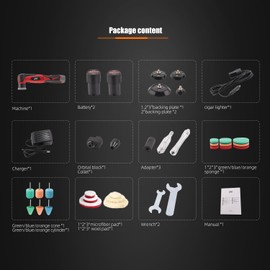 ZFE Mini Oribtal Polisher Variable Speed Car Polisher 12V Car Detailing Machine, Rechargeable Batteries, Polisher for Car Detailing Polishing Cleaning