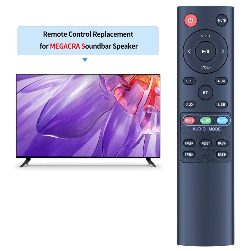 New Replacement Remote Control for Norcent BYL Bestisan MEGACRA Soundbar