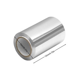 Dokpav Embossed Aluminum Foil Roll, 10 m x 12 cm Hair Foils, Silver Hair Extension Foil Set, Highlight Foils Accessories for Hairdresser Color Application and Highlighting Services