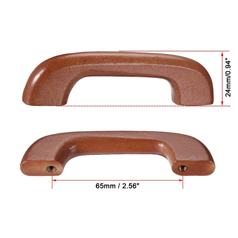 sourcing map Wood Pull Knobs, 5Pcs 65mm Hole Distance 95mm