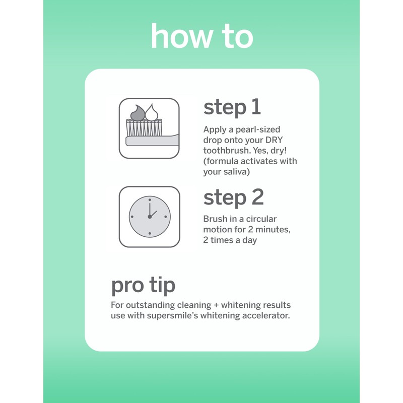 Supersmile Extra White Toothpaste, Triple Mint, 2.5 oz (Pack of