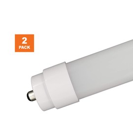 NYLL - (Pack of 2) 5 FT/ 60” T12 Single Pin (FA8) Plug & Play LED Tube - Daylight (6000K) T12 LED Directly Relamp 50W Fluorescent Bulb F60T12/D (Without rewiring or Modification) - Ballast Required!