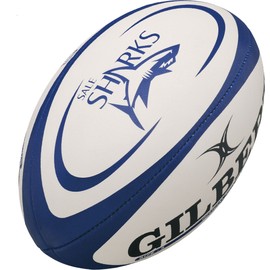 Gilbert Unisex's Sale Sharks Replica Ball, Multicoloured, Size 5