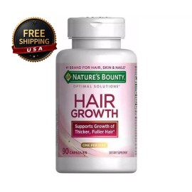Nature’s Bounty Natural Bounty Optimal Solutions Support Thicker Hair Growth 90CT FREE SHIPPING