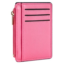 Tipmile Credit Card Holder for Women Slim Minimalist Front Pocket RFID Blocking Wallet Small Compact Card Case with ID Window, Pink